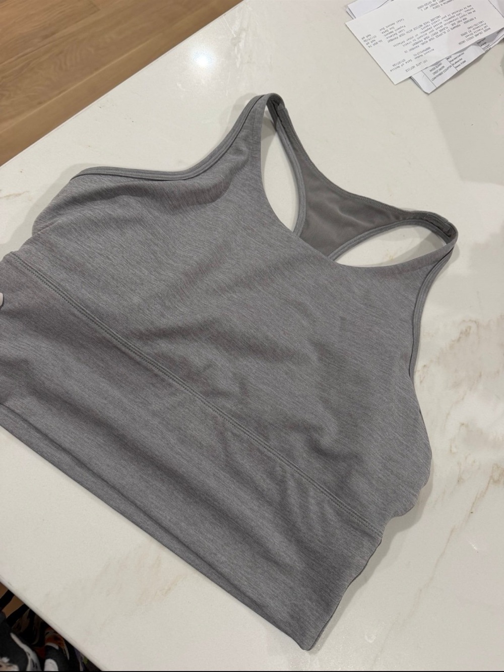 Stori Gray Racerback Sports Bra / Bralette